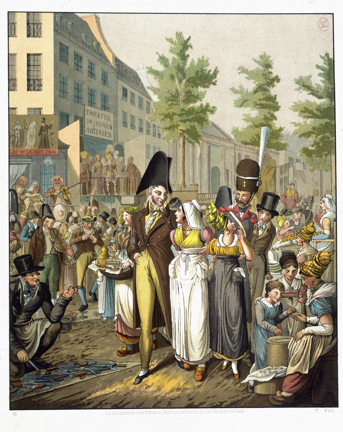 Tableau de Paris.Théâtre des jeunes artistes.