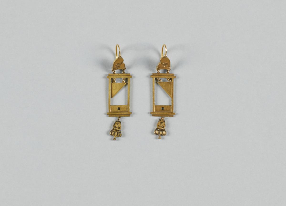 Pendants d’oreilles à la guillotine 