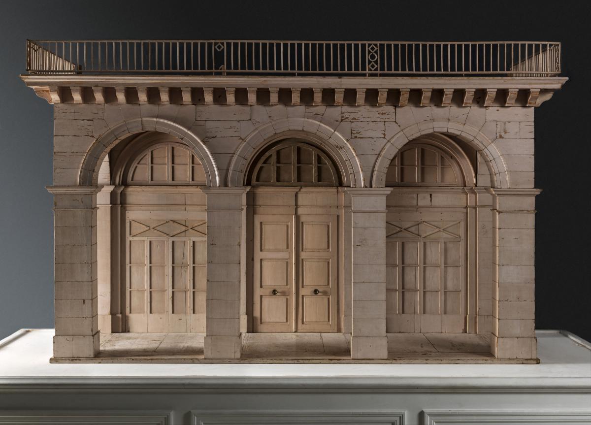 Arcade de la rue de Rivoli, jeu de construction des princes de la famille d’Orléans