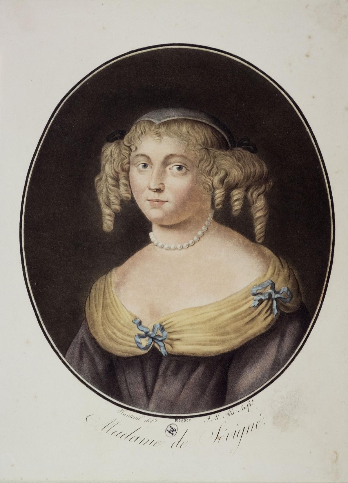 Portrait de Madame de Sévigné, Collection des Grands Hommes par Alix, Pierre Michel