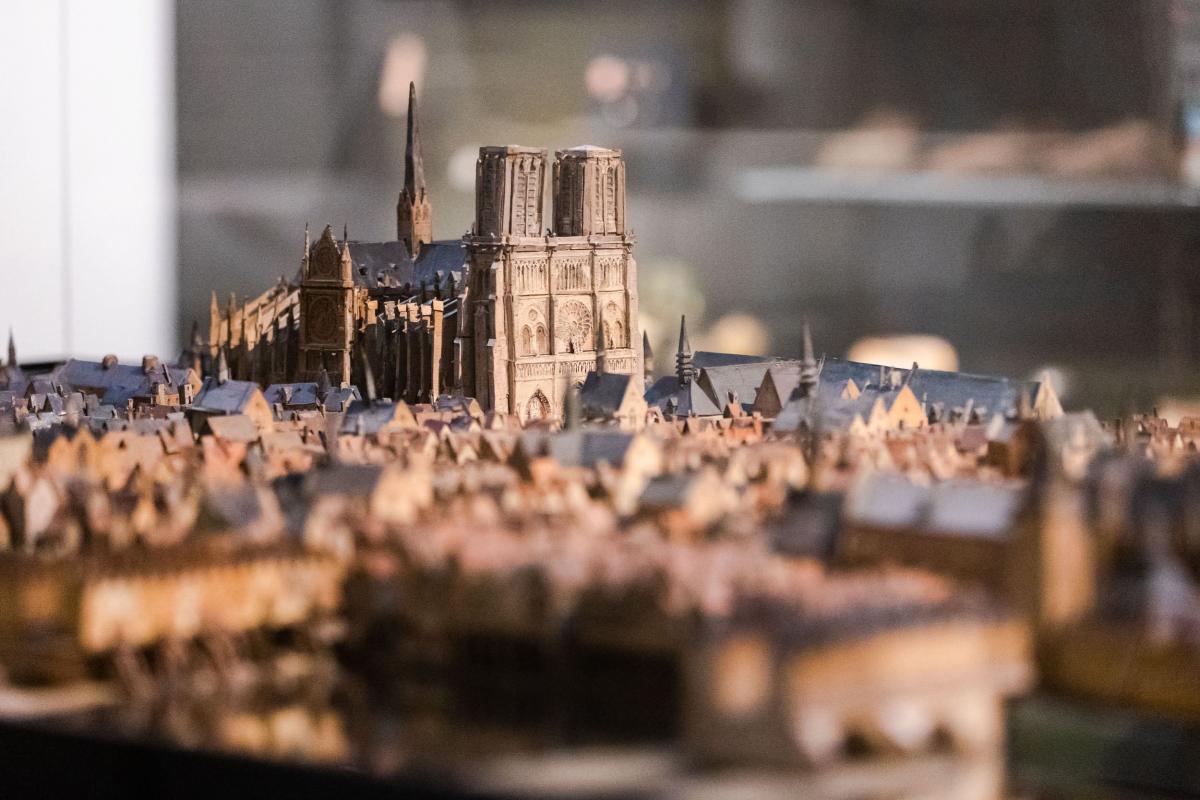 Detail maquette Ile de la CIté 