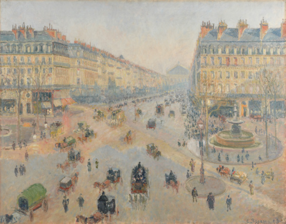 "L'avenue de l'Opéra" Camille Pissaro