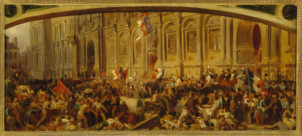 Lamartine repoussant le drapeau rouge à l'hôtel de ville, le 25 février 1848