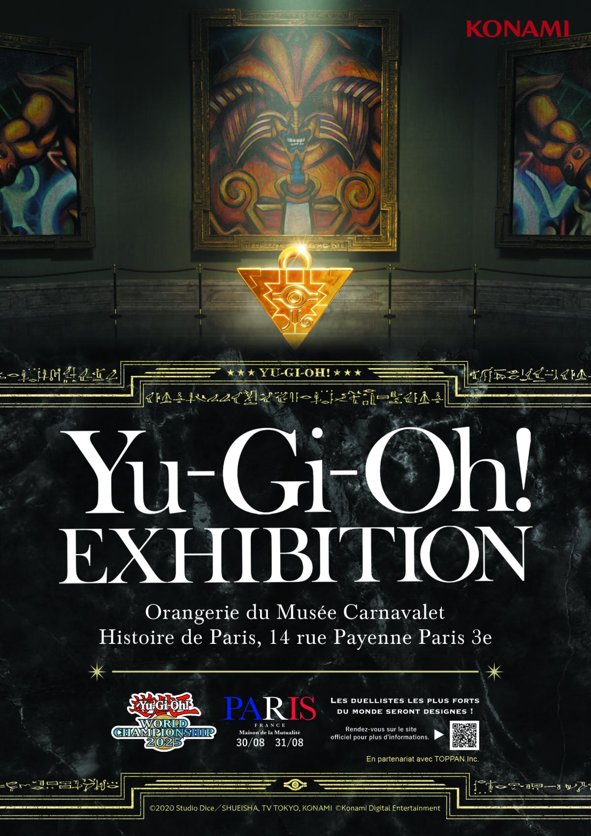 Affiche de l'exposition "Yu Gi Oh!" au musée Carnavalet