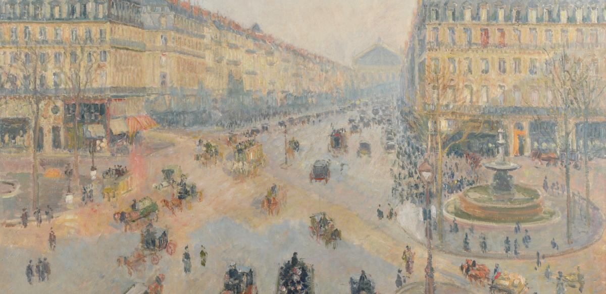 Camille Pissarro (Charlotte-Amélie, 1830-Paris, 1903) L’Avenue de l’Opéra, 1898, huile sur toile Reims, musée des Beaux-Arts