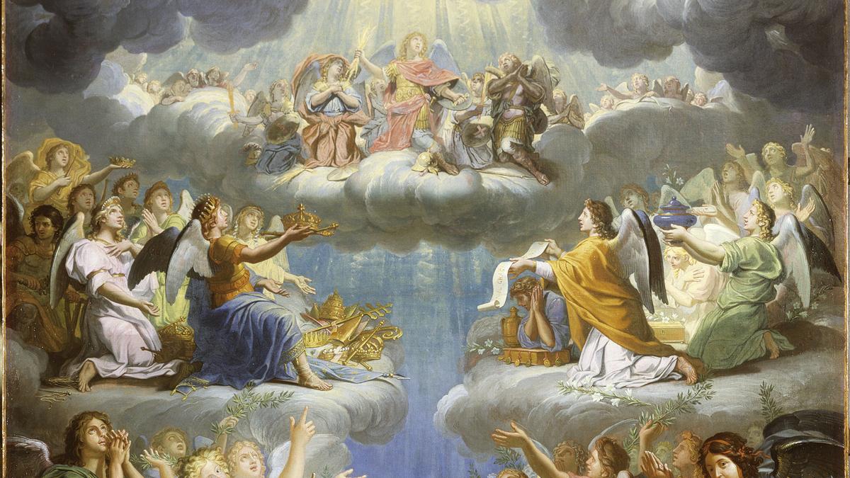 Louis Licherie de Beurie (1629-1687), Les neuf choeurs des Anges ou la hiérarchie céleste, Paris, église SaintÉtienne- du-Mont © COARC / Roger- Viollet