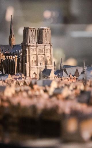 Detail maquette Ile de la CIté 