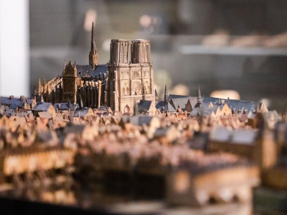 Detail maquette Ile de la CIté 
