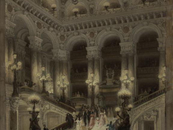 "L'escalier de l'Opéra" Louis Béroud - 1877 