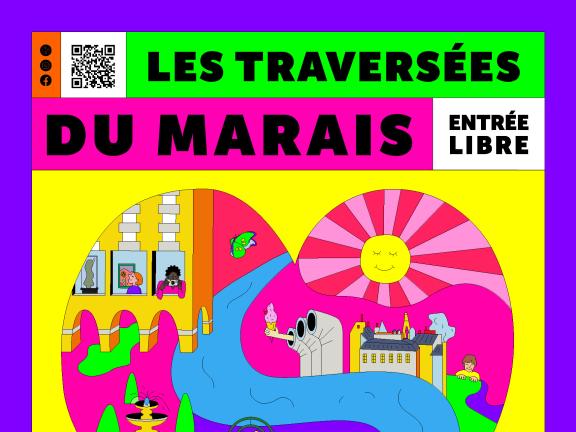 Affiche du festival "Les Traversées du Marais"