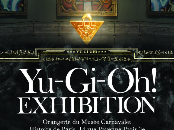Affiche de l'exposition "Yu Gi Oh!" au musée Carnavalet