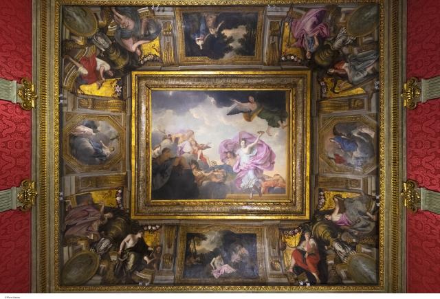 Salons La Rivière : décors peints pour la grande chambre et le cabinet doré de l’hôtel La Rivière, 14, place Royale 
